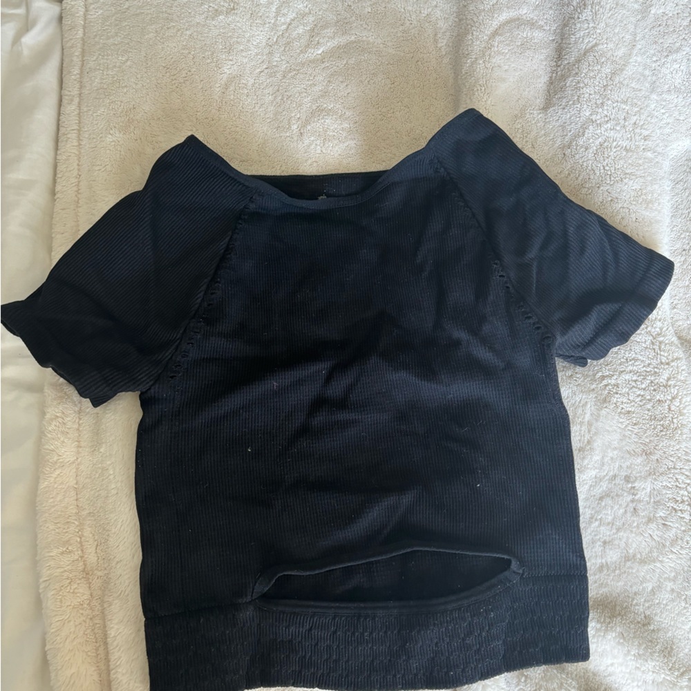 fp movement short sleeve crop top